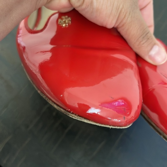 Tory Burch Red New Samantha Patent Leather
Smoking Slipper Flats 11 - Picture 4 of 8